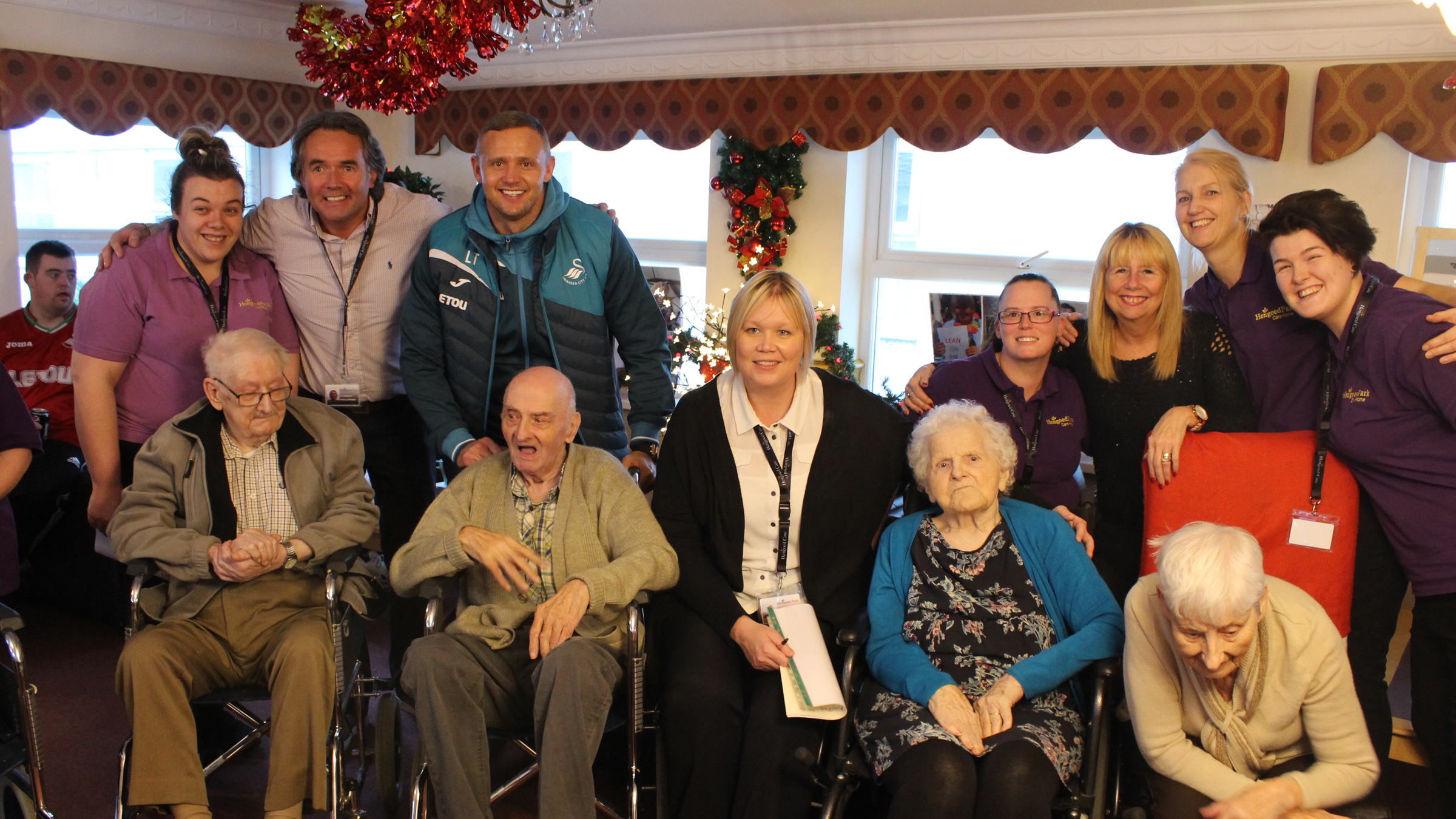 Trundle's care home visit Swansea